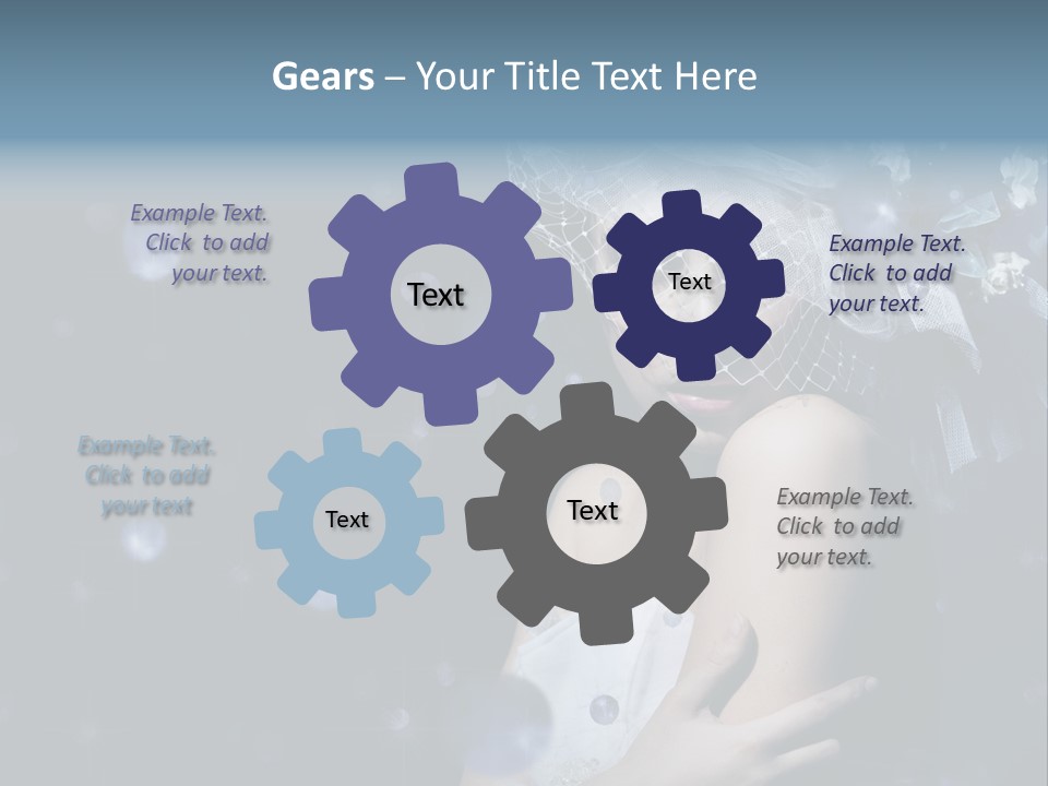 Female Girl Beauty PowerPoint Template