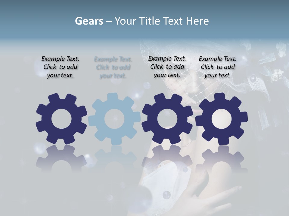 Female Girl Beauty PowerPoint Template