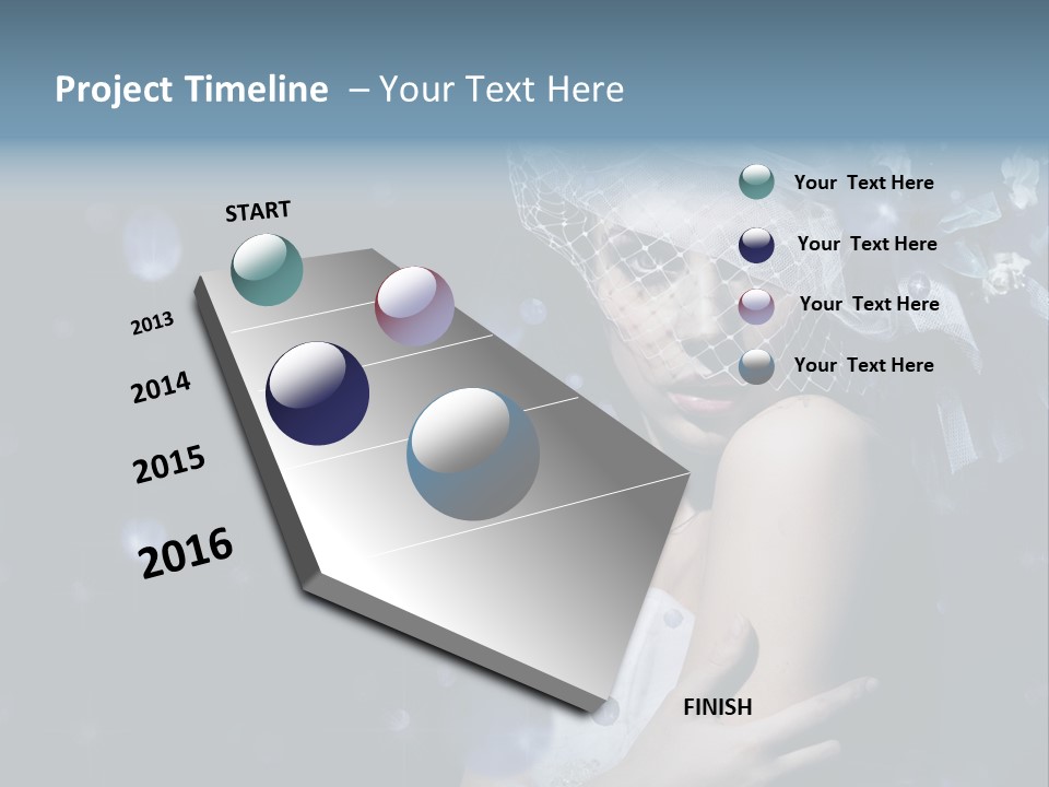 Female Girl Beauty PowerPoint Template