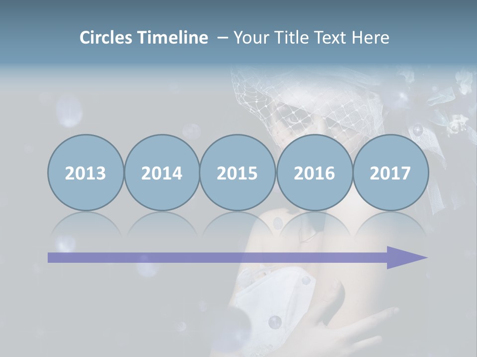 Female Girl Beauty PowerPoint Template