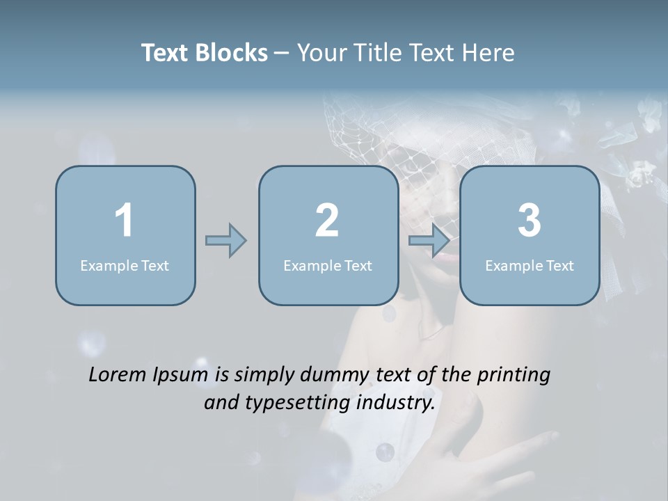 Female Girl Beauty PowerPoint Template