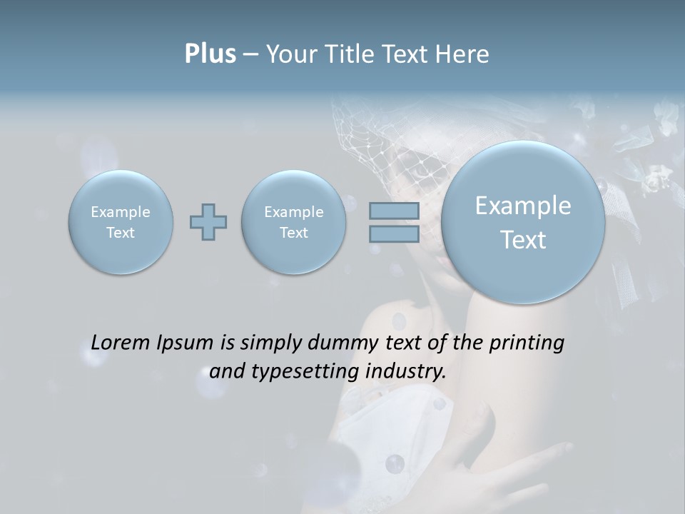 Female Girl Beauty PowerPoint Template