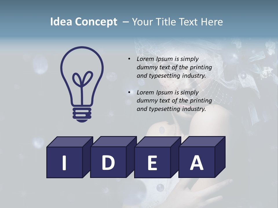 Female Girl Beauty PowerPoint Template