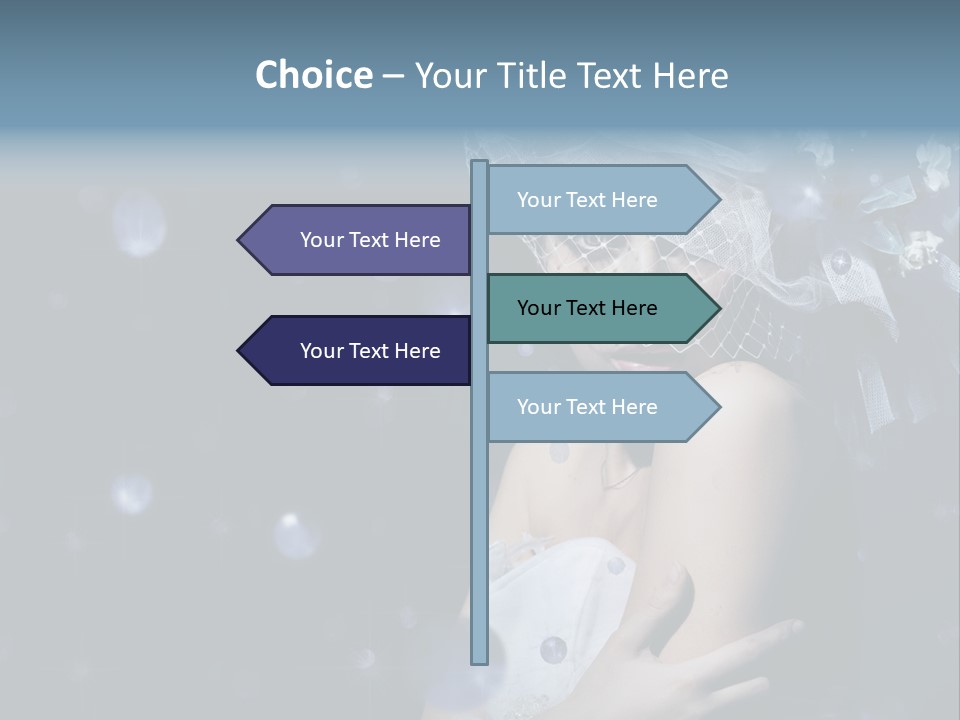 Female Girl Beauty PowerPoint Template