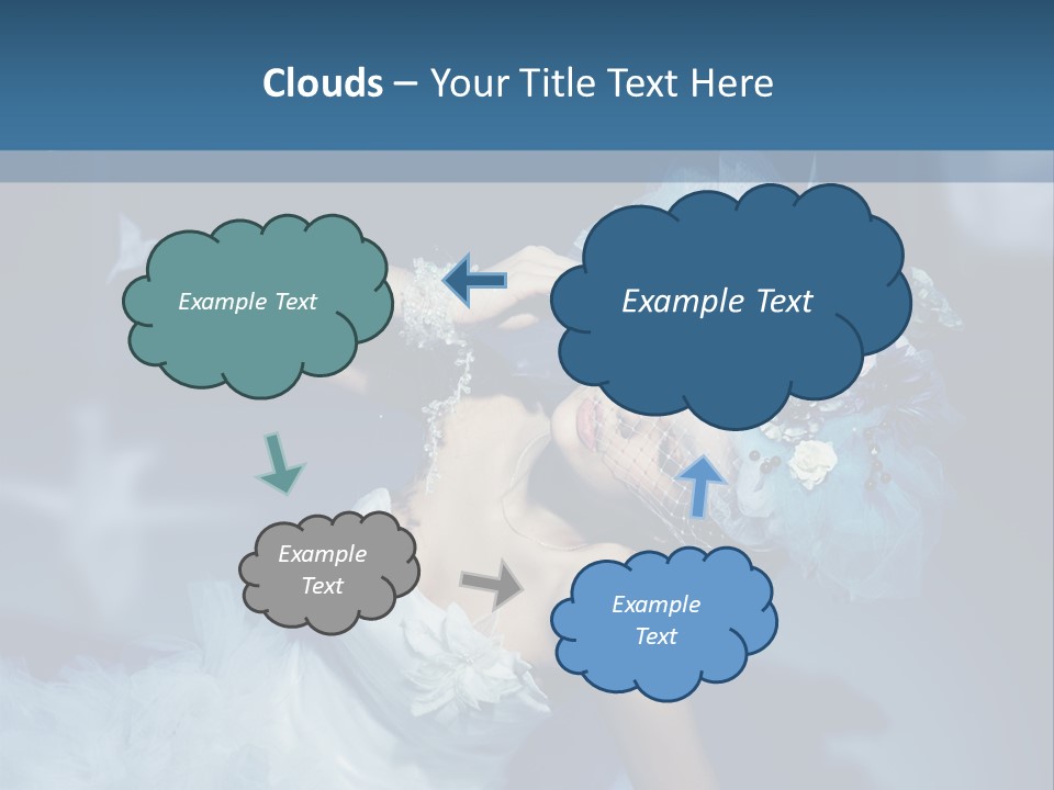 Sensuality Origami Art PowerPoint Template