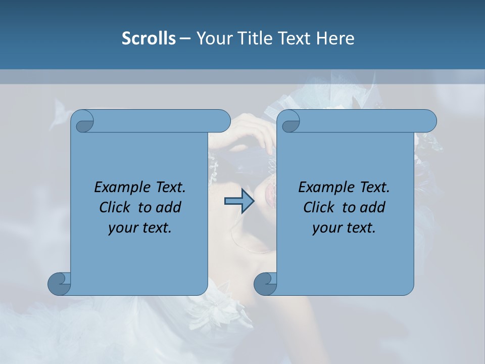 Sensuality Origami Art PowerPoint Template