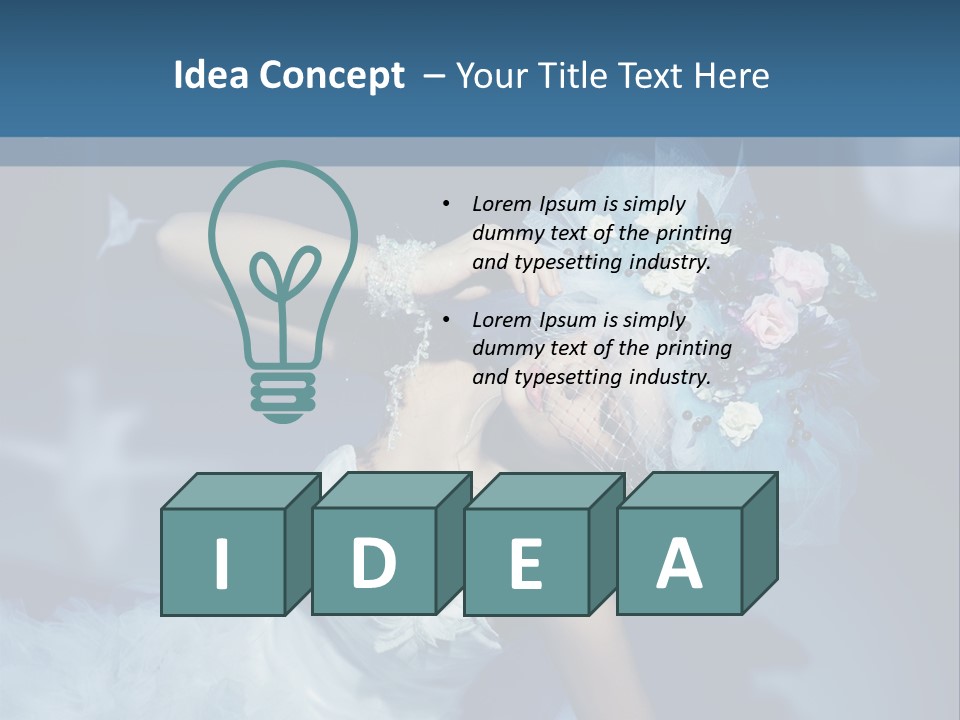 Sensuality Origami Art PowerPoint Template