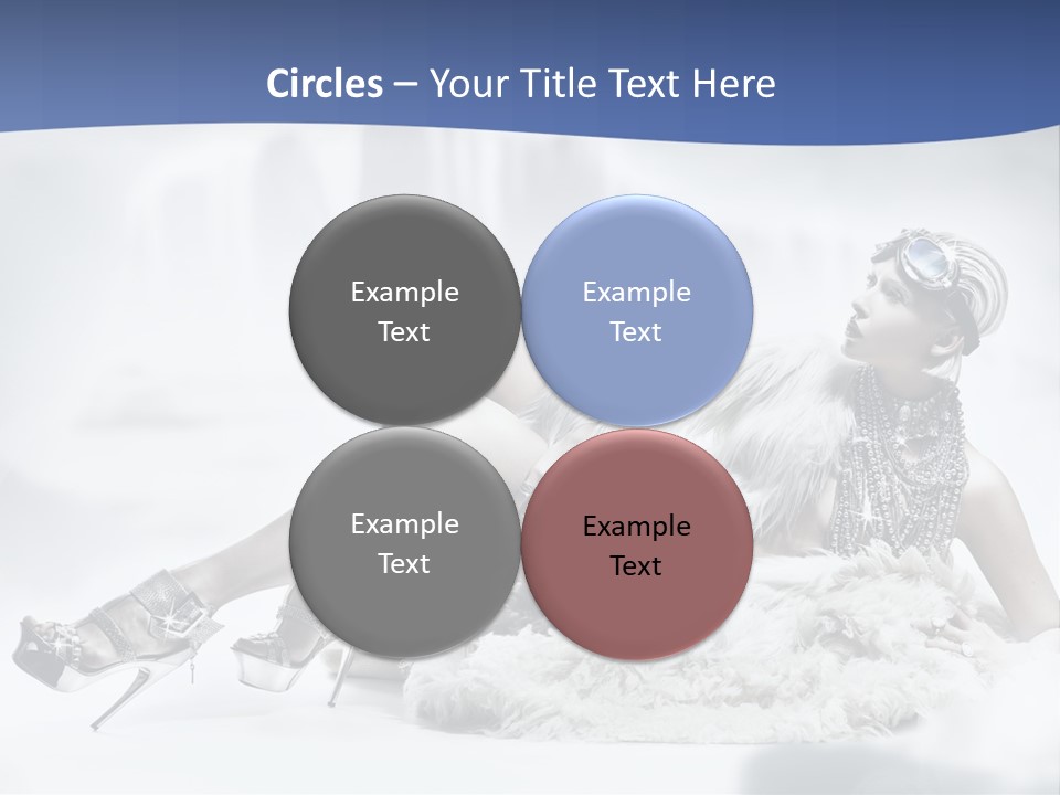 Attractive Blond Skincare PowerPoint Template