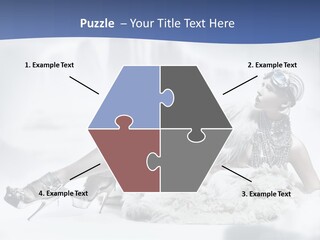 Attractive Blond Skincare PowerPoint Template