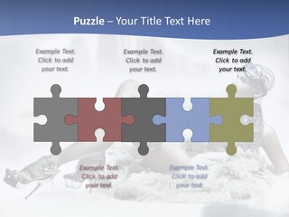 Attractive Blond Skincare PowerPoint Template
