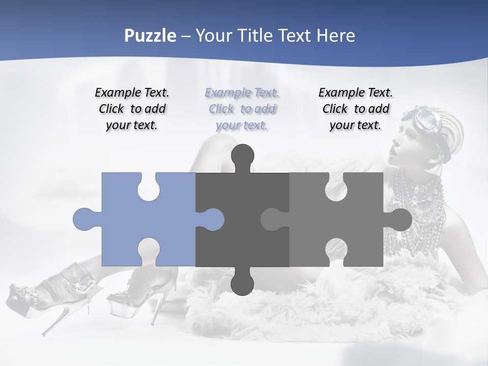Attractive Blond Skincare PowerPoint Template