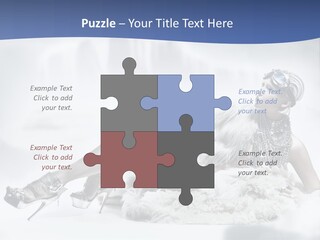 Attractive Blond Skincare PowerPoint Template