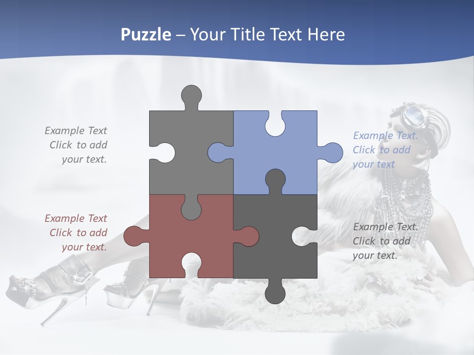 Attractive Blond Skincare PowerPoint Template