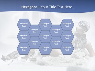 Attractive Blond Skincare PowerPoint Template