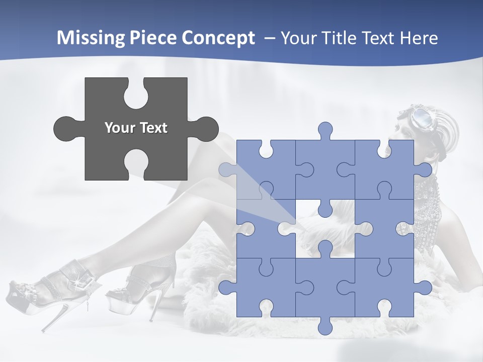 Attractive Blond Skincare PowerPoint Template