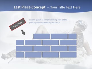Attractive Blond Skincare PowerPoint Template