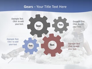 Attractive Blond Skincare PowerPoint Template