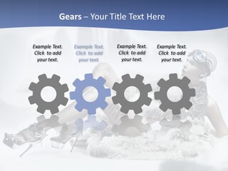 Attractive Blond Skincare PowerPoint Template