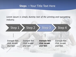 Attractive Blond Skincare PowerPoint Template