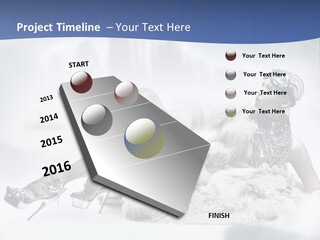 Attractive Blond Skincare PowerPoint Template