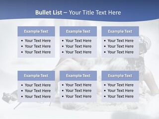 Attractive Blond Skincare PowerPoint Template
