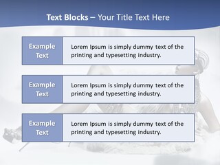 Attractive Blond Skincare PowerPoint Template
