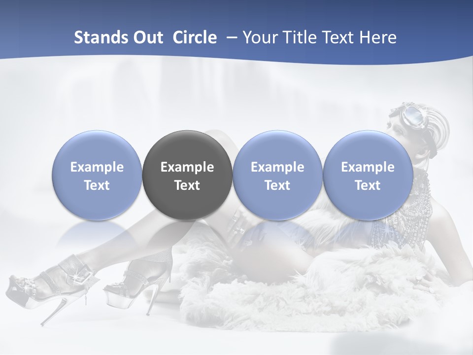 Attractive Blond Skincare PowerPoint Template