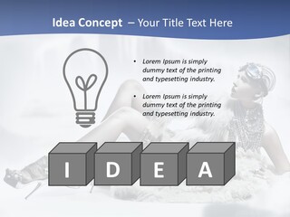 Attractive Blond Skincare PowerPoint Template