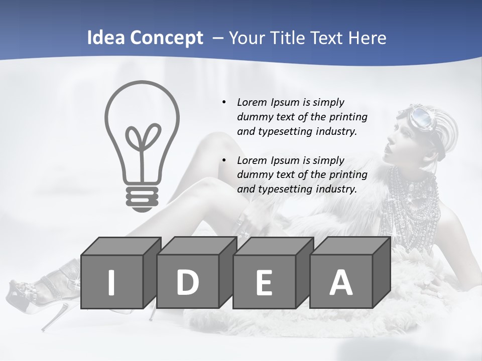 Attractive Blond Skincare PowerPoint Template