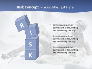 Attractive Blond Skincare PowerPoint Template