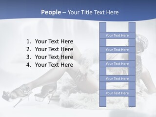 Attractive Blond Skincare PowerPoint Template