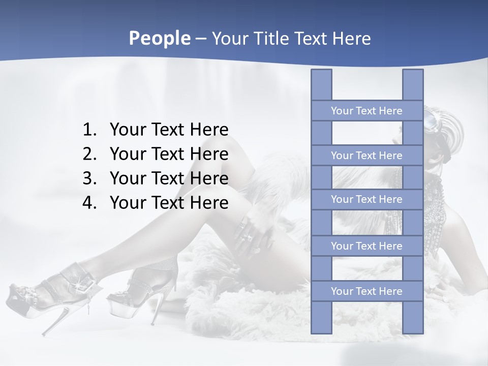 Attractive Blond Skincare PowerPoint Template