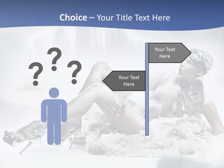Attractive Blond Skincare PowerPoint Template