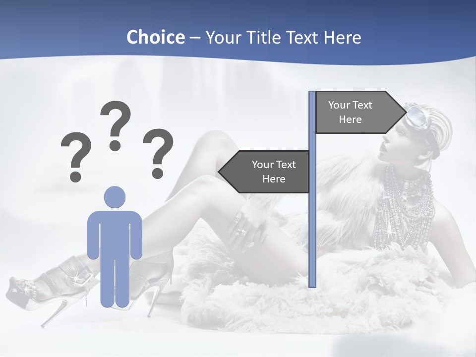 Attractive Blond Skincare PowerPoint Template