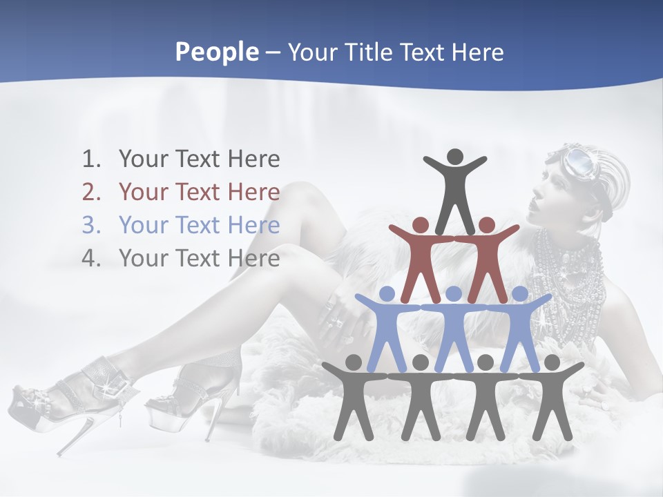 Attractive Blond Skincare PowerPoint Template