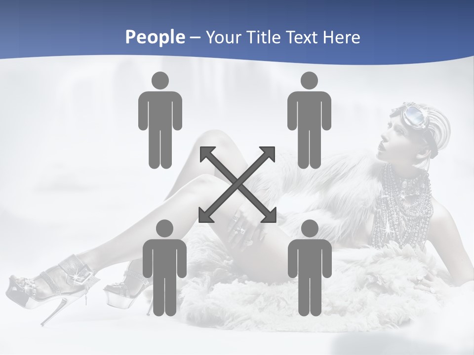 Attractive Blond Skincare PowerPoint Template