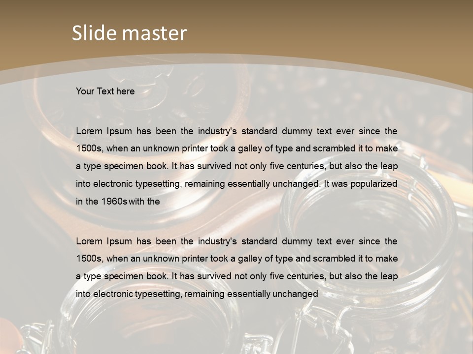 Close Up Heap Brown PowerPoint Template