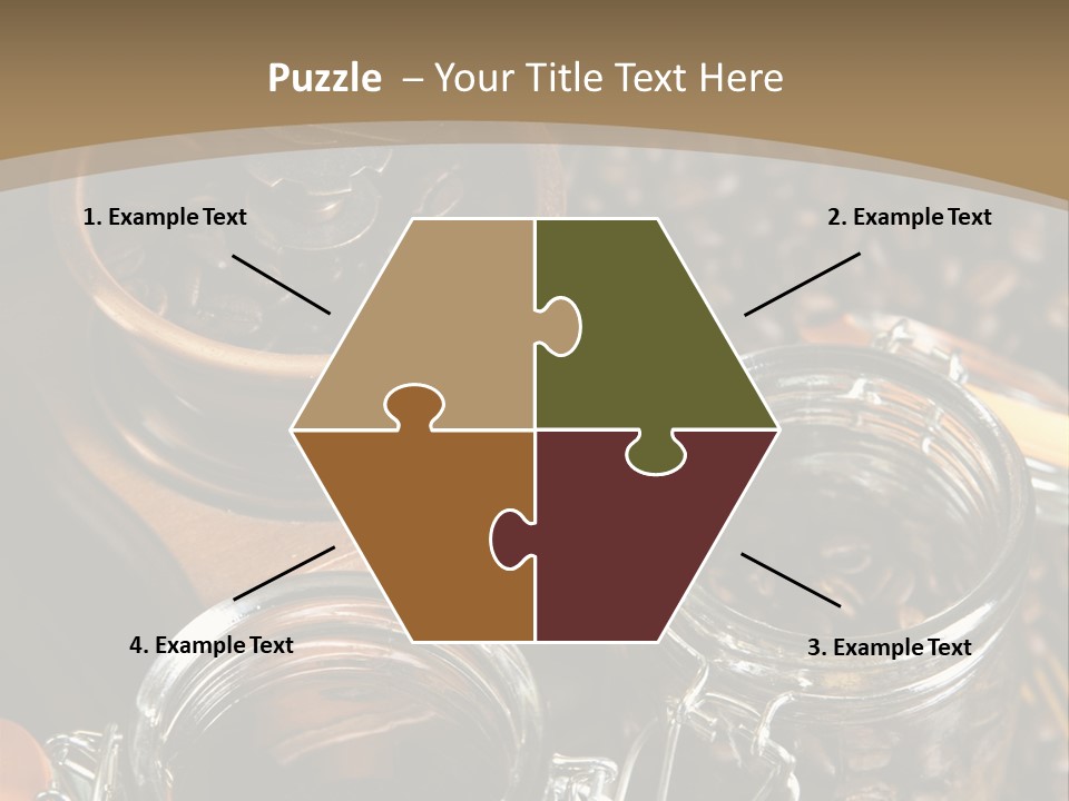 Close Up Heap Brown PowerPoint Template