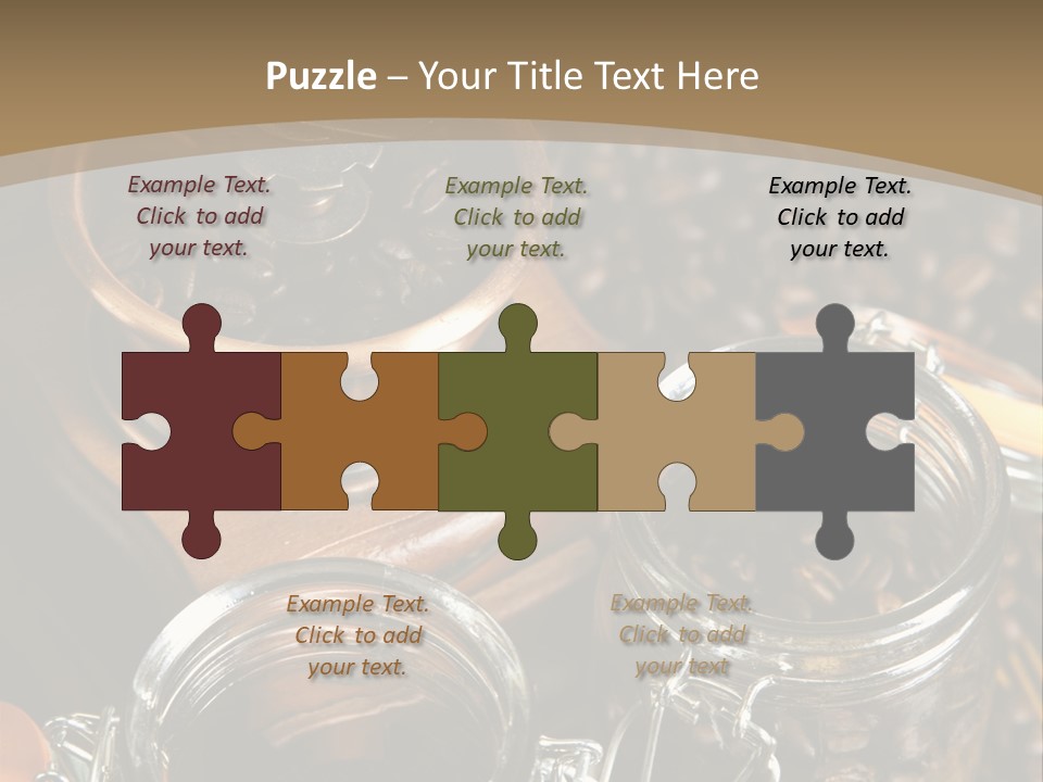 Close Up Heap Brown PowerPoint Template