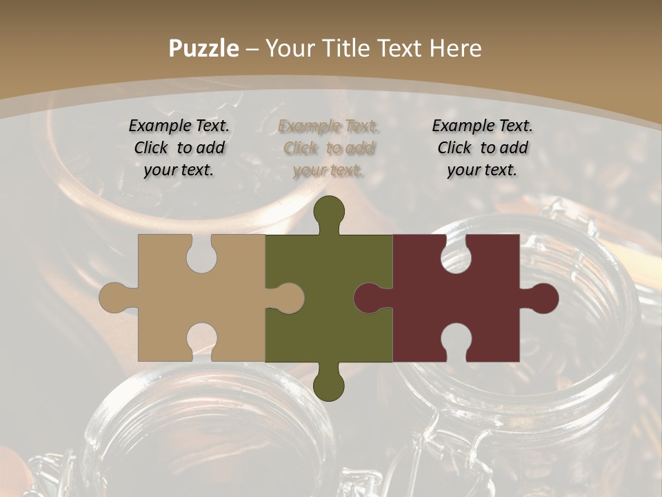 Close Up Heap Brown PowerPoint Template