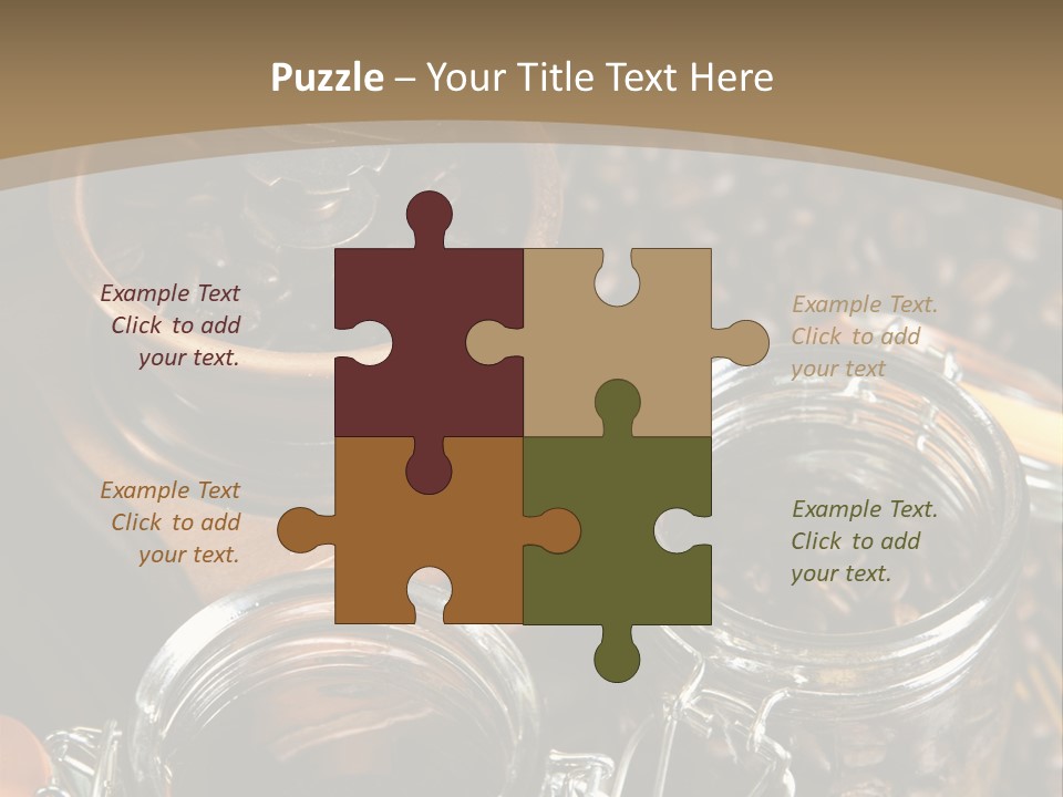 Close Up Heap Brown PowerPoint Template