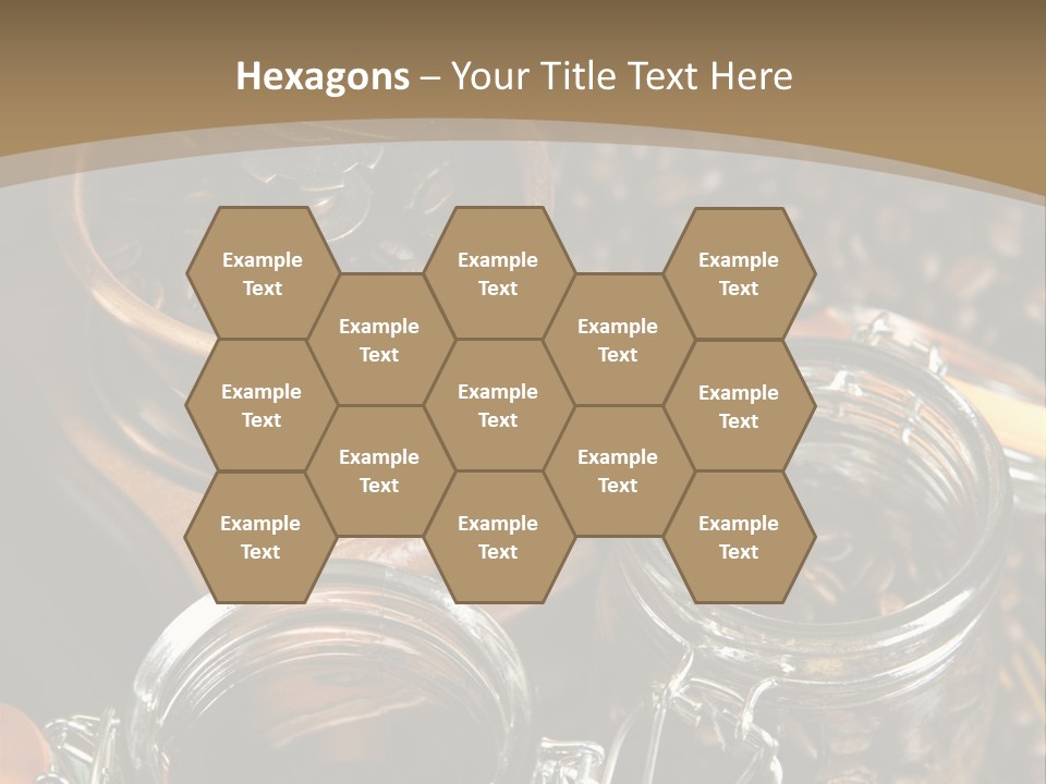 Close Up Heap Brown PowerPoint Template