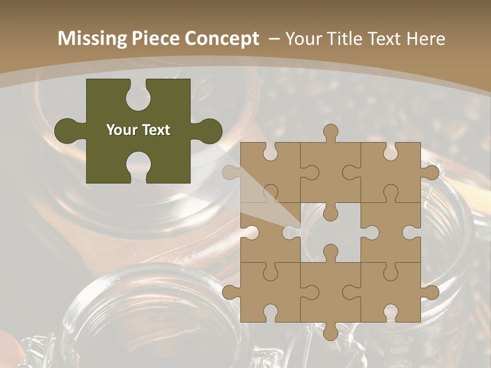 Close Up Heap Brown PowerPoint Template