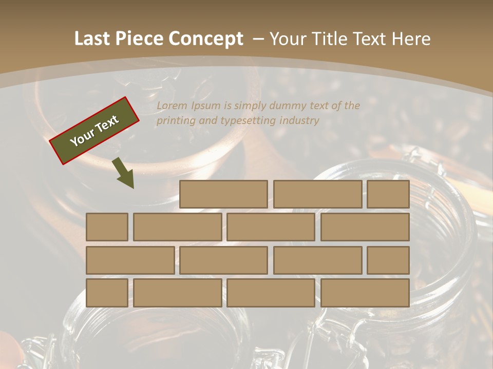 Close Up Heap Brown PowerPoint Template