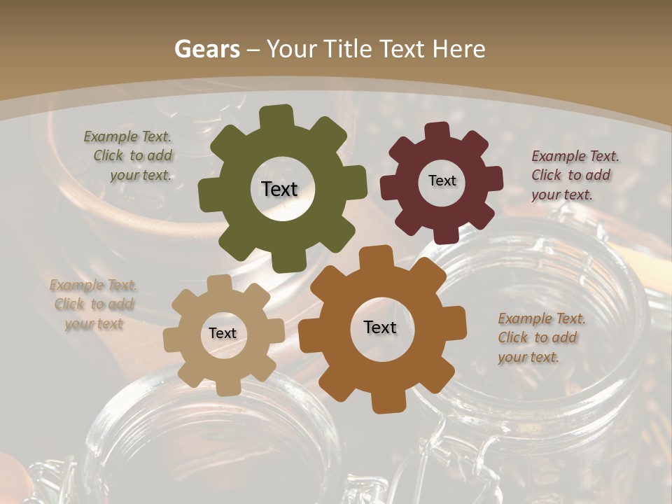 Close Up Heap Brown PowerPoint Template