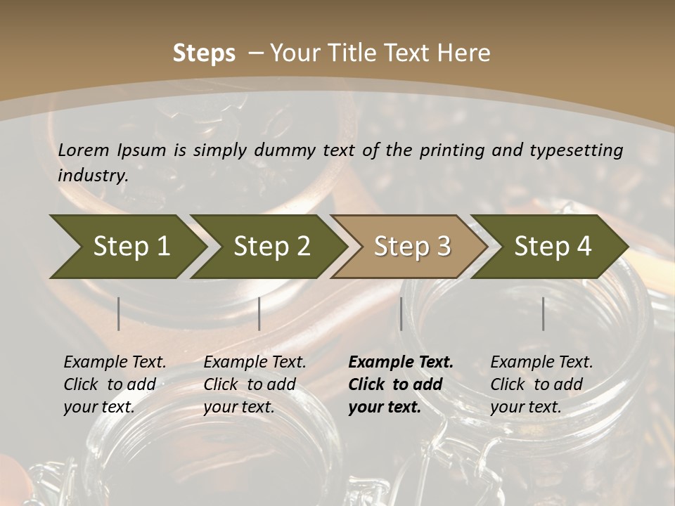 Close Up Heap Brown PowerPoint Template