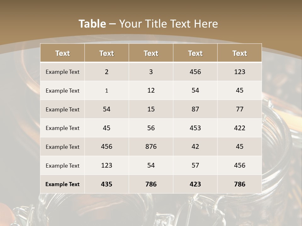 Close Up Heap Brown PowerPoint Template