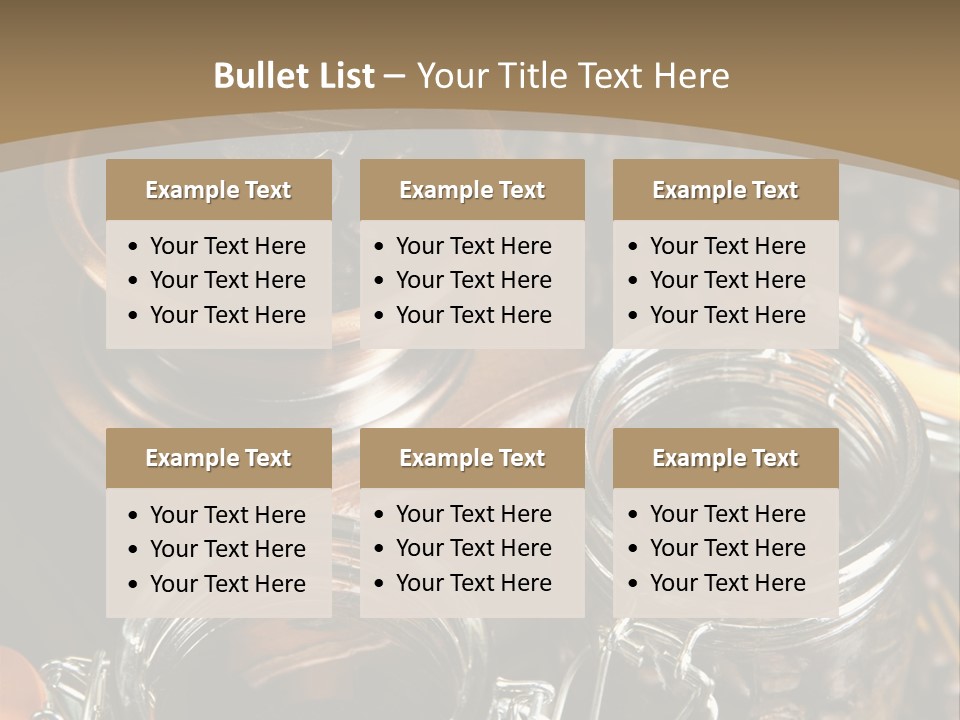 Close Up Heap Brown PowerPoint Template