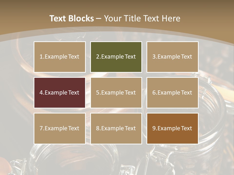 Close Up Heap Brown PowerPoint Template