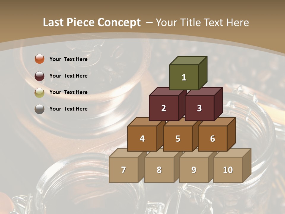 Close Up Heap Brown PowerPoint Template